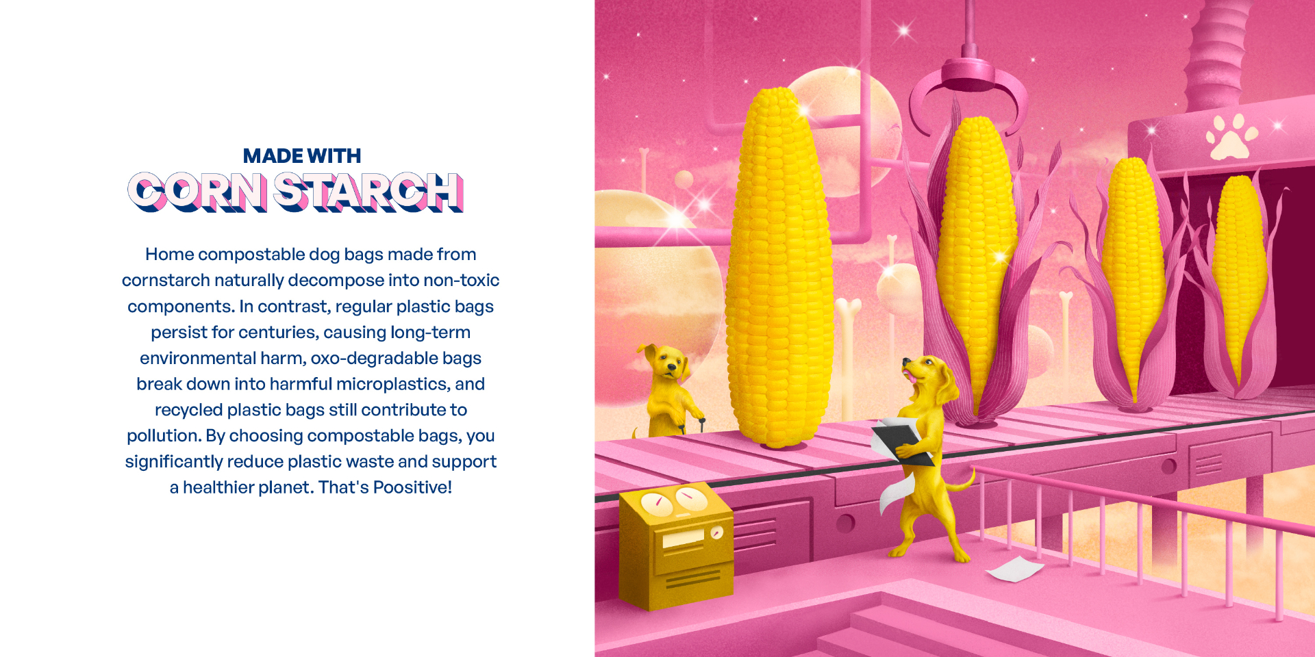 Made with cornstarch